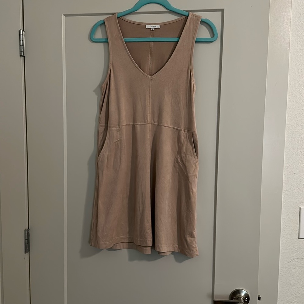 Z supply suede dress with pockets